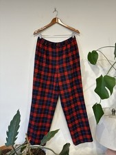 Vintage Pendleton Plaid Virgin Wool Pant Size 14 RARE Manson Family Tartan Lined