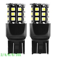 7443 T20 7440 7441 LED Bulbs Turn Signal Backup Reverse Light Lamp White 2/10x