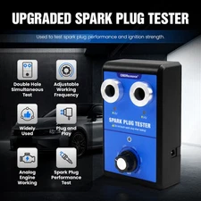 Spark Plug Tester Dual Hole Diagnostic Tool 12V Gasoline Car Ignition Analyzer