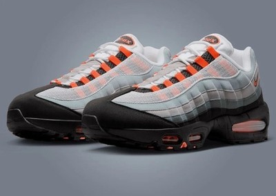 Nike Air Max 95 OG Men Running Bright Mandarin Orange Retro Sneaker New   