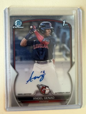 2023 Bowman Chrome Draft Prospect Angel Genao #CPA-AG 1st Auto