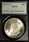1879-S $1 Morgan Silver Dollar Rattler PCGS MS64