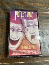 Motley Crue: Theatre of Pain Cassette, 1985, Elektra Heavy Metal Glam Rock EUC