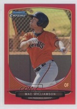 2013 Bowman Chrome Prospects Magenta Refractor 32/35 Mac Williamson #BCP220 0b0