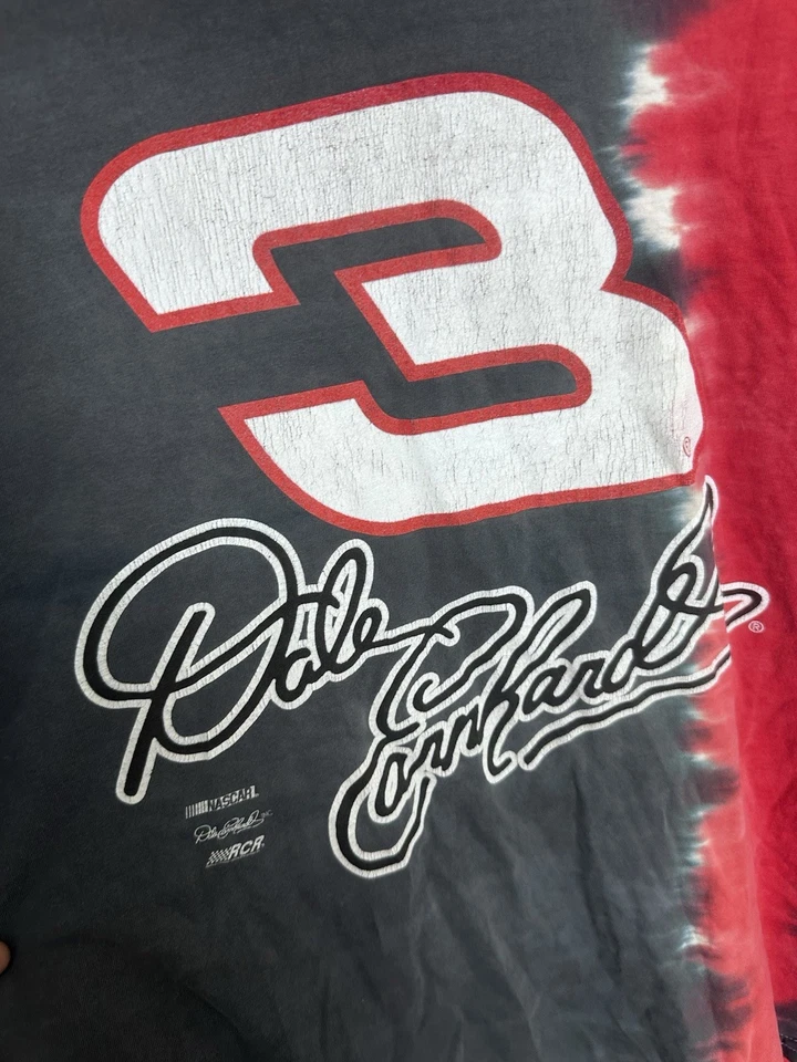 Camiseta De Colección Y2K Dale Earnhardt Tie Dye #3 Estampado Grande Para Hombre Nascar Carreras Talla XL Foto 3 de 4