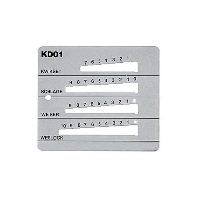 Key Decoder Tool - Kwikset, Schlage, Weiser, Weslock