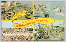 Postcard Greetings From Wildwood-By-The-Sea New Jersey NJ