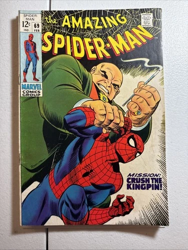 Amazing Spider-Man #69 Comic FEB 1969 VG/FN 4.5/5.0 Marvel Comics Kingpin