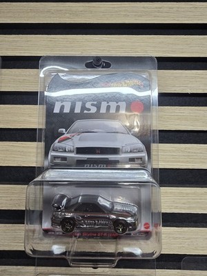 Hot Wheels Nissan Skyline GT-R (BNR34) Nismo Chrom RLC,mit Protector,Limitiert 