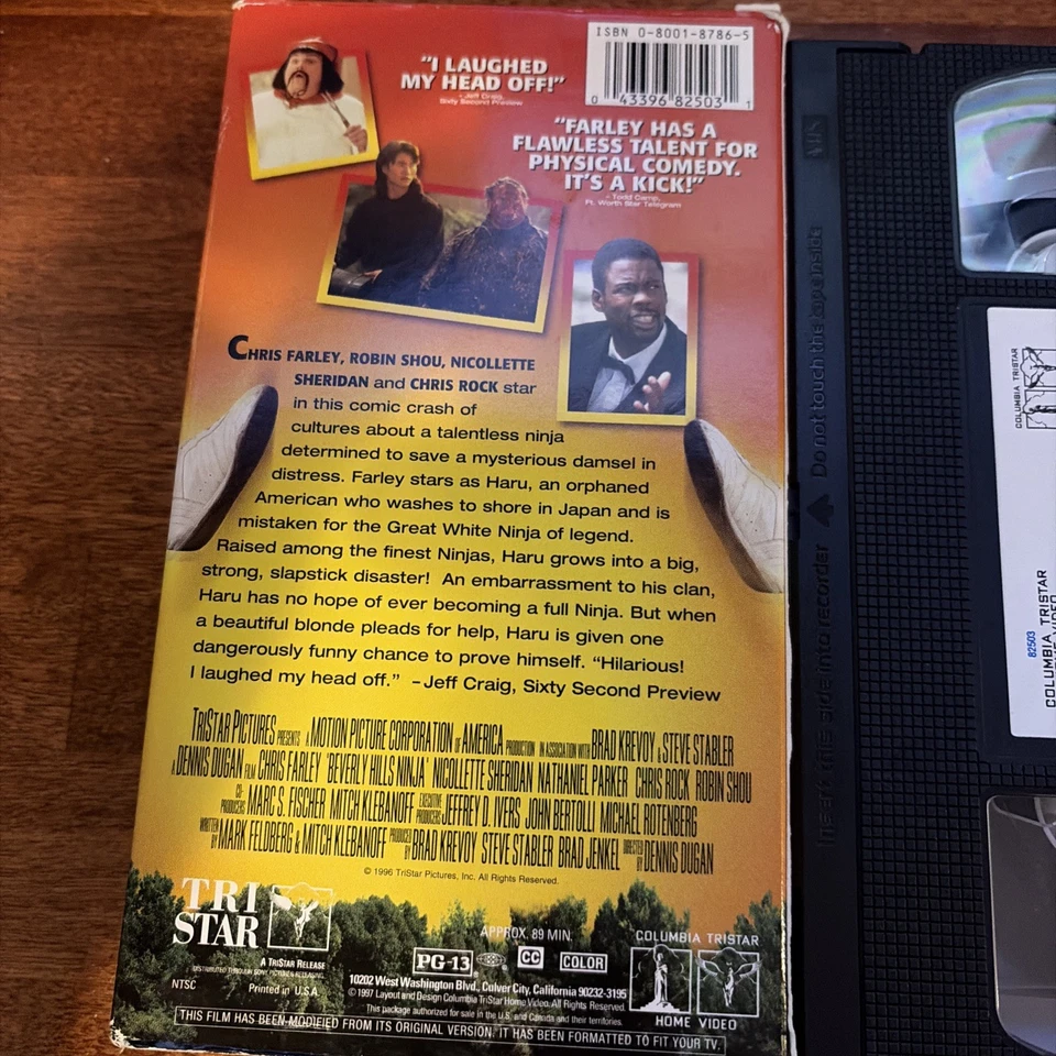 Beverly Hills Ninja VHS 1997 Chris Farley **Buy 2 Get 1 Free** - Image 2 of 2