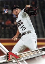2017 Topps #15 Braden Shipley RC Arizona Diamondbacks