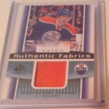 13-14 2013-14 SP GAME USED RYAN NUGENT-HOPKINS AUTHENTIC FABRICS PATCH /35 OILER