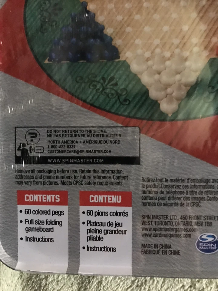 Spin Master Chinese Checkers 12x12 Game Board in Tin New, Sealed 2-4 Players - Image 4 of 4