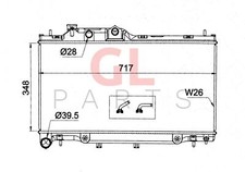 PER SUBARU OUTBACK 3.6L V6 Automatic 2014-2018 Radiatore Acqua 45111AL05A