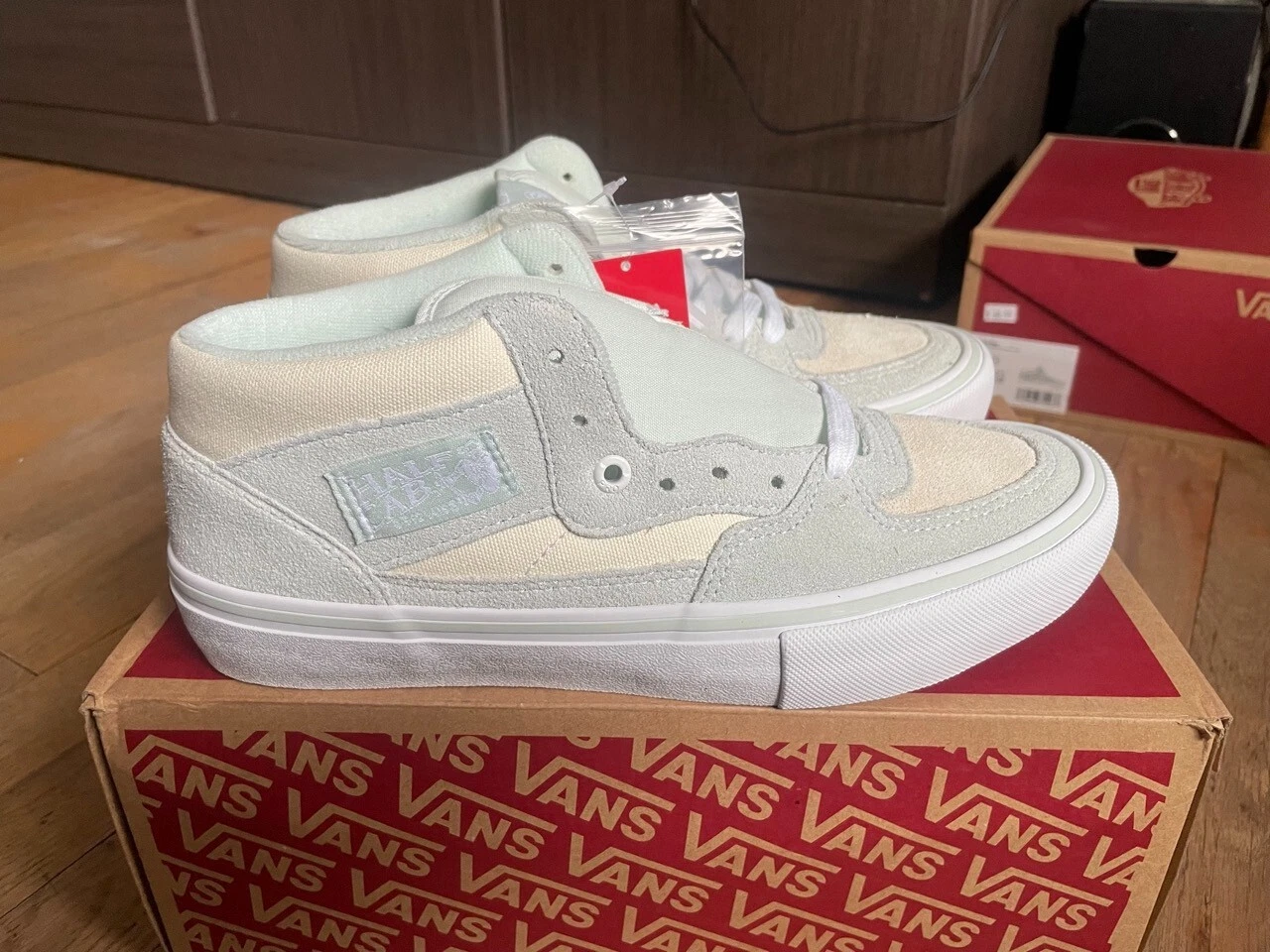 Scarpa da skate VANS Half Cab Pro scamosciata germoglio antica da uomo taglie 8 e 11 NUOVA LIMITATA