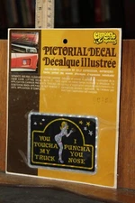 1970's Chroma Graphics Decal Sticker Sealed Nude Woman Tocuha Truck Puncha Face