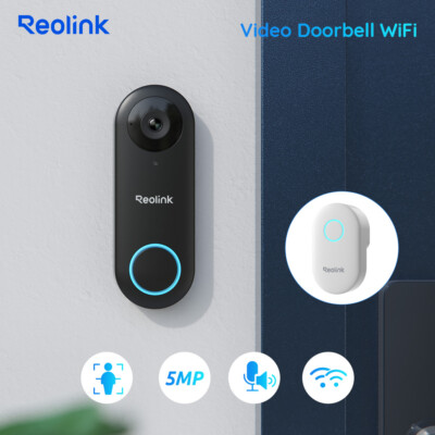REOLINK Wired 5MP Outdoor Video Doorbell WiFi Camera Smart