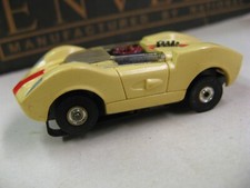 Aurora Vintage HO 1963   1969 Yellow McLaren Elva Thunderjet 500