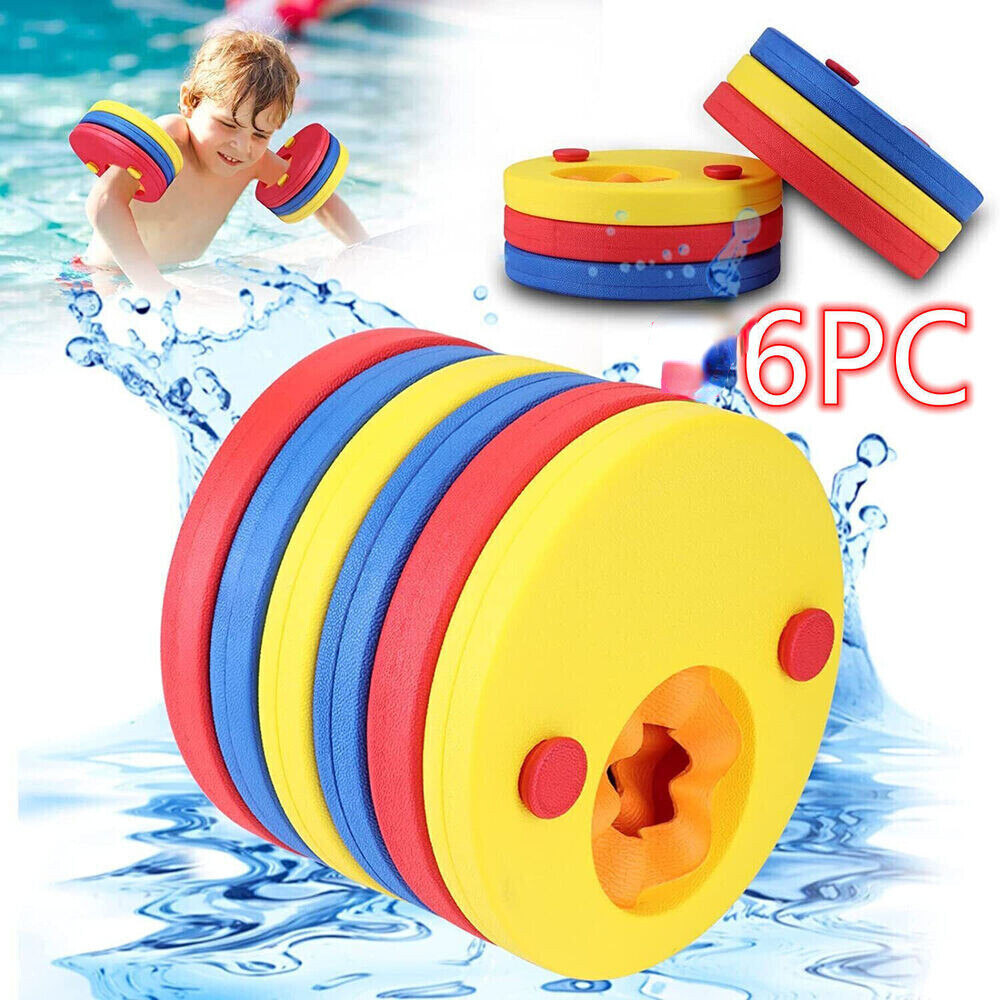 Floaties Bulk Kids' Swim Arm Floaties (6-Pack) - EVA Foam, No Inflation ...