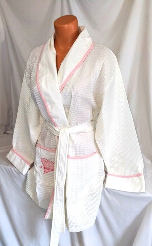 Victorias Secret 100% COTTON Signature WAFFLE ROBE ADORABLE Pajama NWT XS / S - Picture 3 of 6