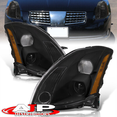 #ad Black OE Style Replacement Head Lights Lamps LH amp; RH For 2004 2006 Nissan Maxima $165.00