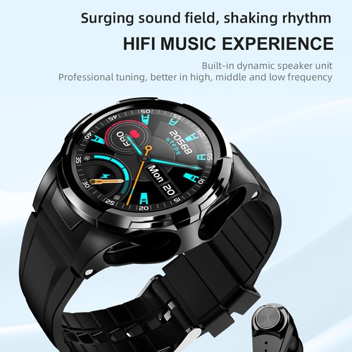 Smart Watch with True Wireless Earbuds Fitness Tracker Sleep Monitor Wristwatch - 第 3/10 張圖片