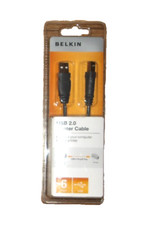 Belkin 6 Ft Usb 2.0 Printer Cable