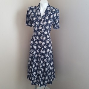 leslie fay floral maxi dress