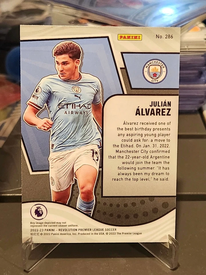 2022-23 Panini Revolution #286 Julian Alvarez ROOKIE RC MANCHESTER CITY - Image 2 of 3