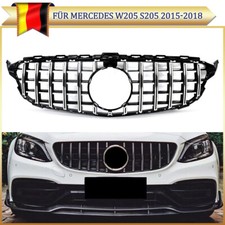 K&uuml;hlergrill Chrom F&uuml;r Mercedes C-Klasse W205 S205 15-18 Gitter Panamericana GT
