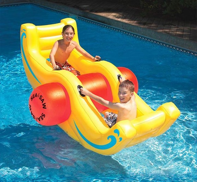 pool float slide