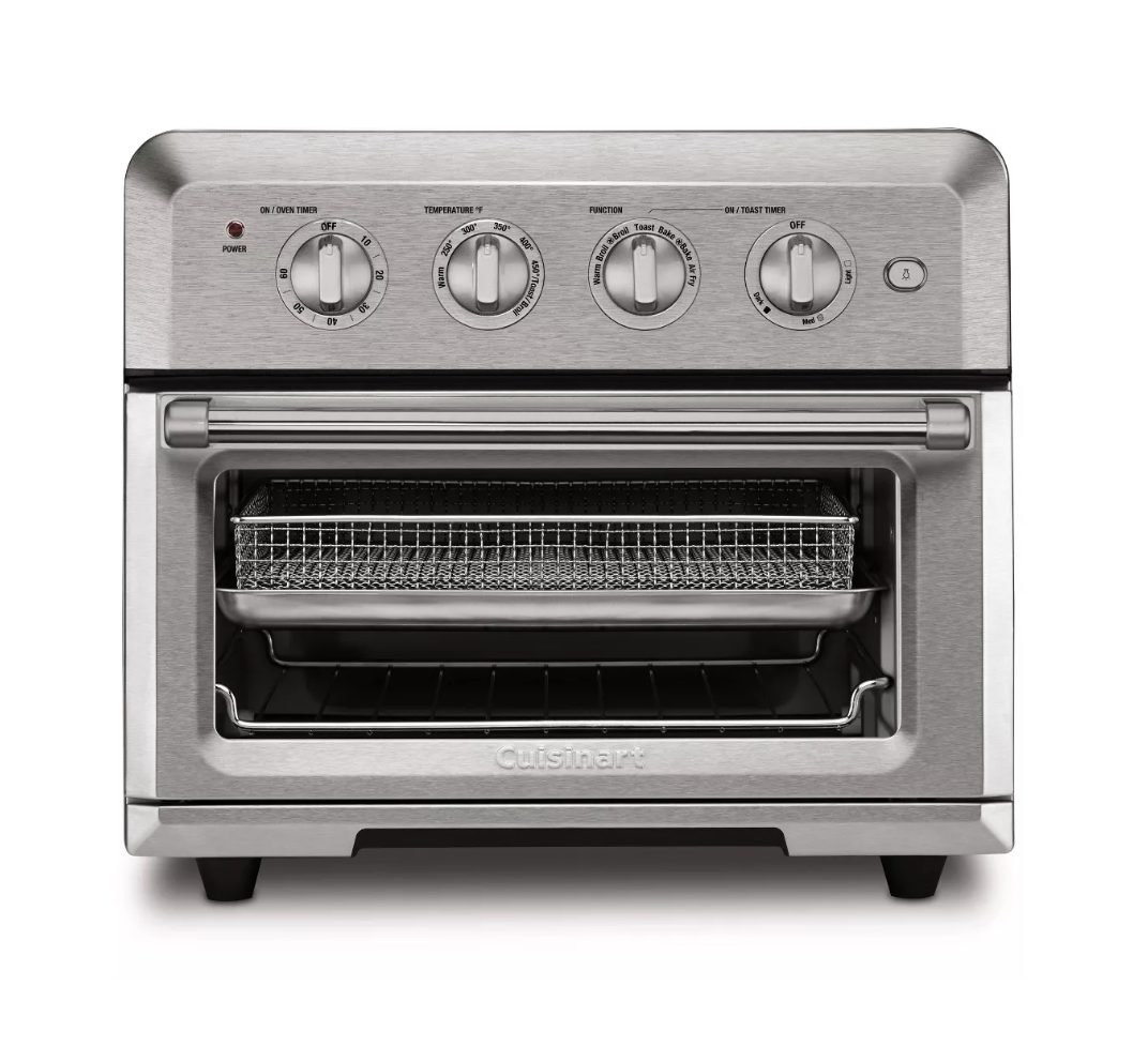 Cuisinart CTOA-122 Air Fryer Toaster Oven Stainless Steel 1800W, Convection Bake