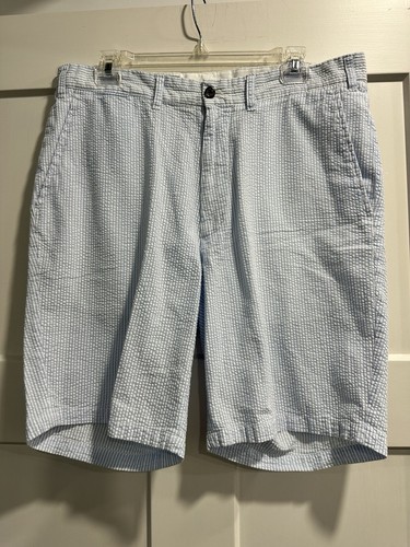 Castaway nantucket Shorts 34 Blue Seersucker Preppy NWOT beach trending - 第 1/10 張圖片
