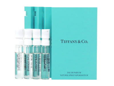TIFFANY & CO EAU DE PARFUM EDP 1.2ml .04fl oz x 4 PERFUME SPRAY SAMPLE VIALS