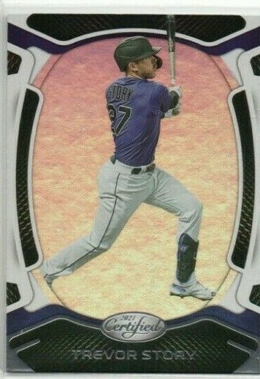  2021 Panini Chronicles Colorado Rockies Trevor Story Certified card