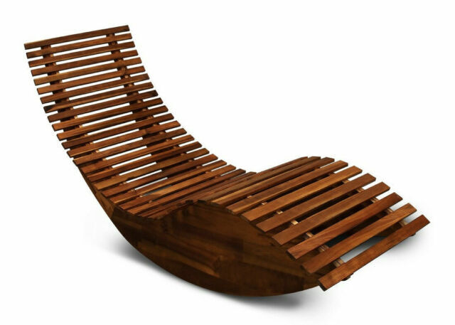 CASARIA Gartenliege Sonnenliege Liege Holz Wetterfest