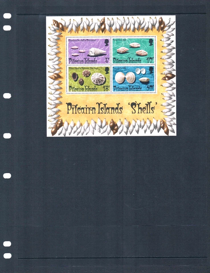 $5.50 Scott Value - 1974 PITCAIRN ISL. Seashells s/s Shells Pacific MNH NH UMM - Image 2 of 4