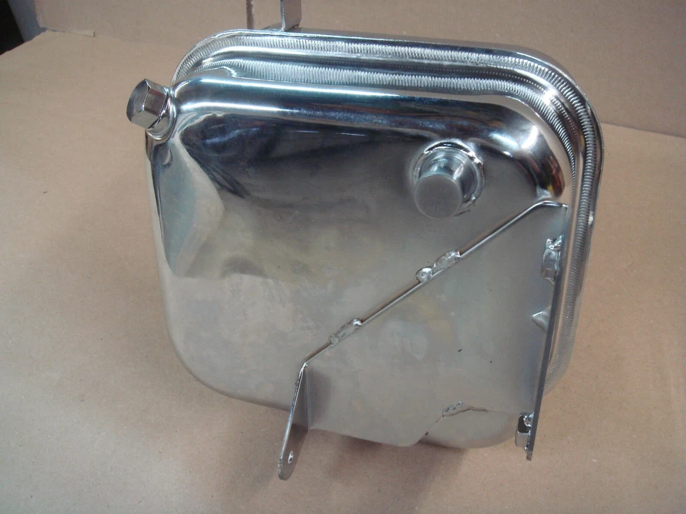 Harley Chrome Oil Tank EVO Pan FX 1971-80 FL 1965-80 62504-65B V-Twin 40-0417 X4 - Image 3 of 4