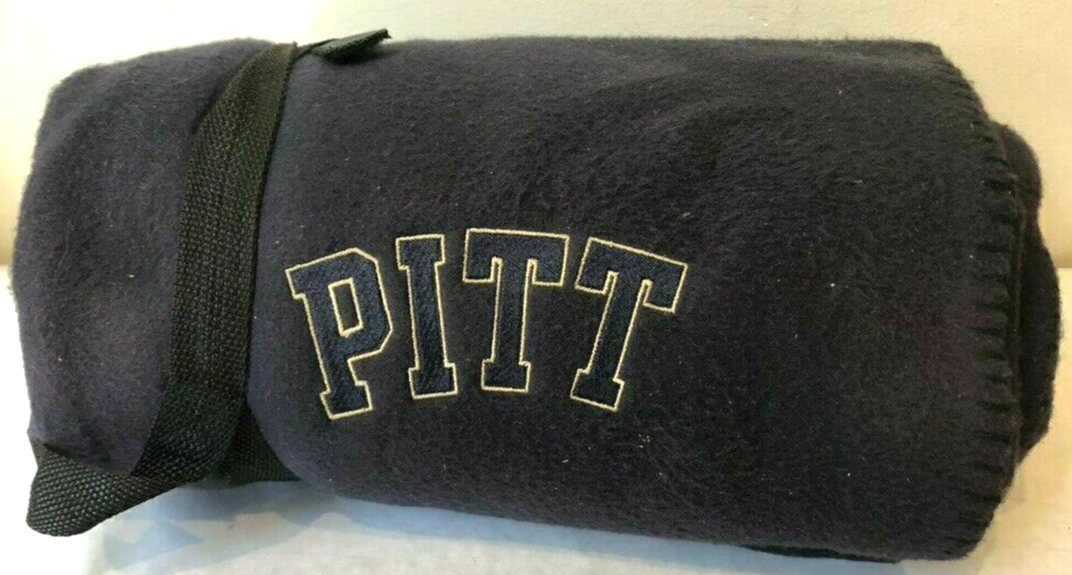 PITT BLANKET THROW VELOR TOTE WARM YOURSELF AT SPORTING EVENTS eBay