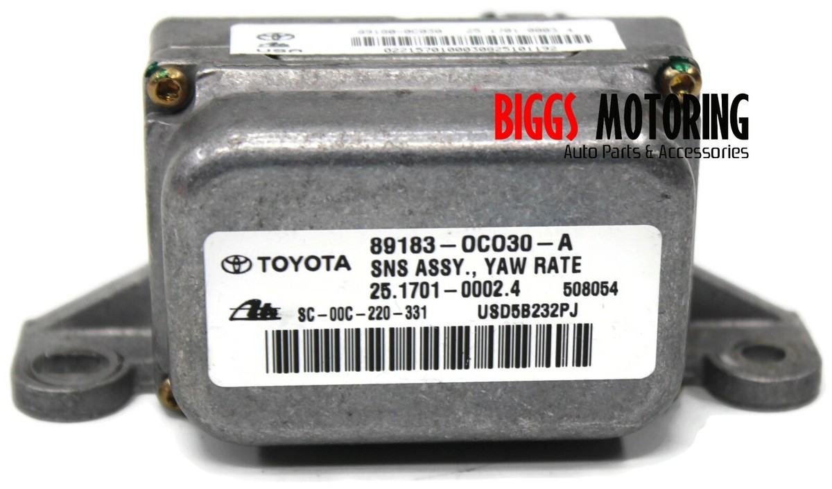 2005-2007 Toyota Sequoia Stability Yaw Rate Sensor 89183