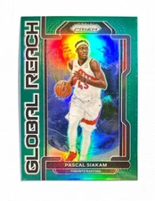 Pascal Siakam ~ 2021-22 Panini Prizm ~ Global Reach Green Prizm 