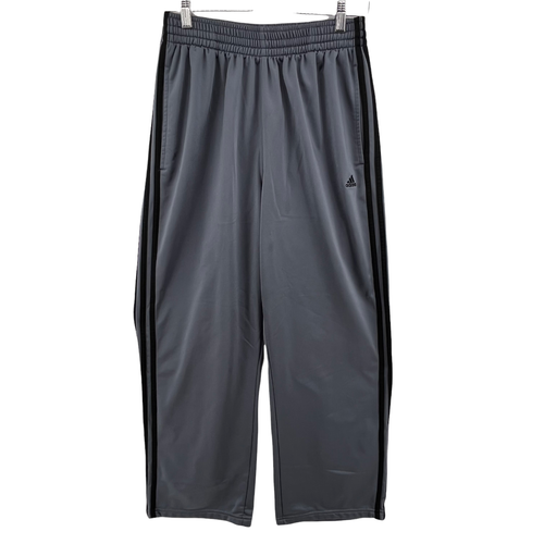 Adidas Men's 3 Stripe Track Pants Gray 