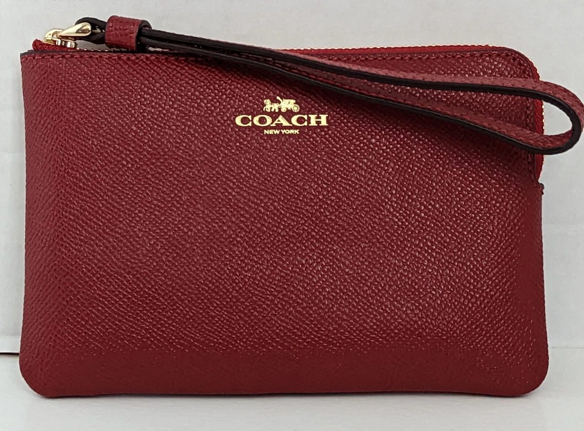 Coach wristlet wallet red Clearance