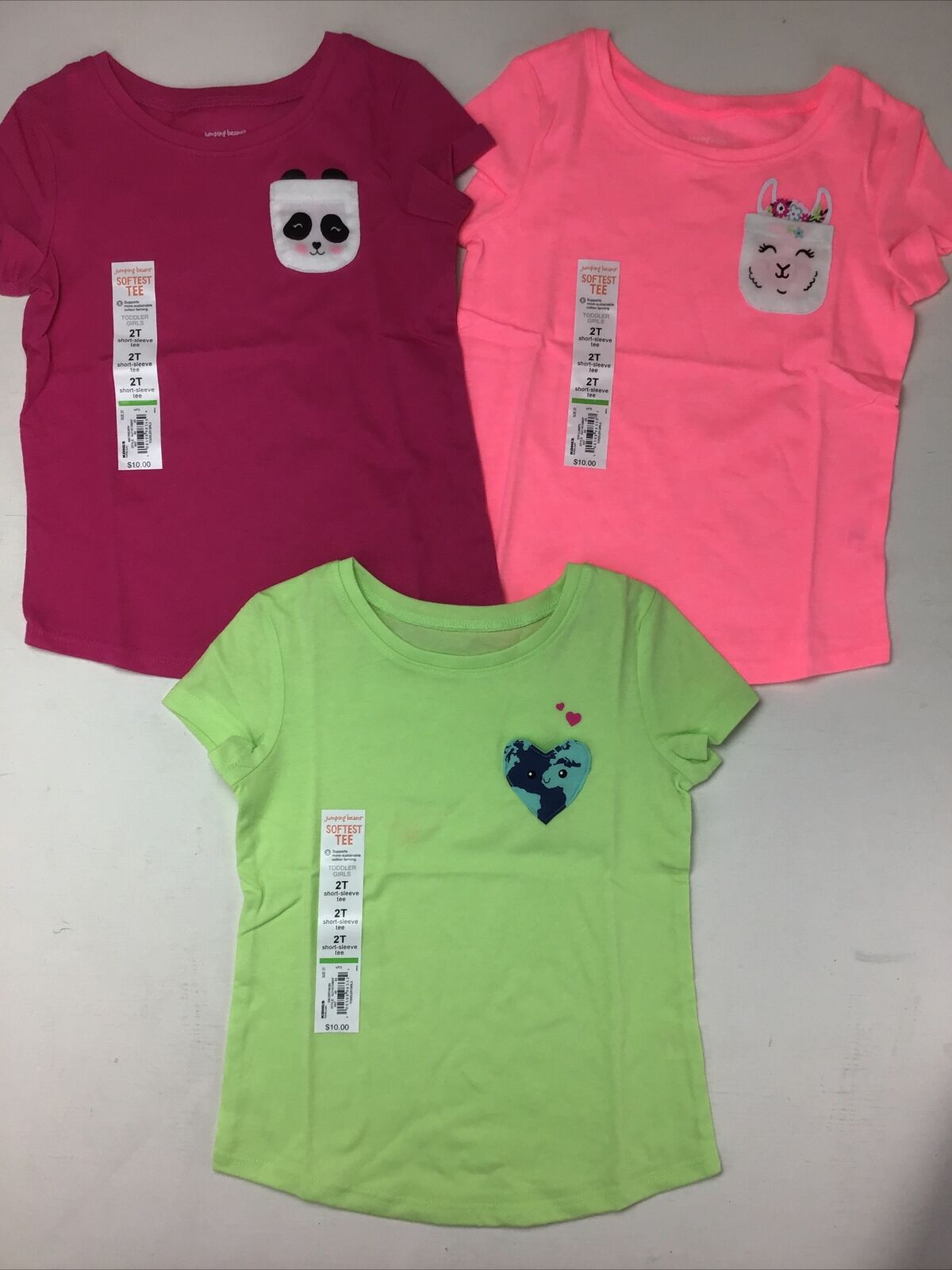 Lot Of 3 Girls Summer T-shirts Soft. Llama Portland Mall 2T. Size Clearance SALE! Limited time! Super Ear
