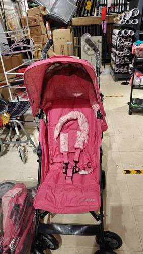NEW IN BOX Lightweight Travel Baby Infant Compact Stroller Pink orange - Picture 2 of 7