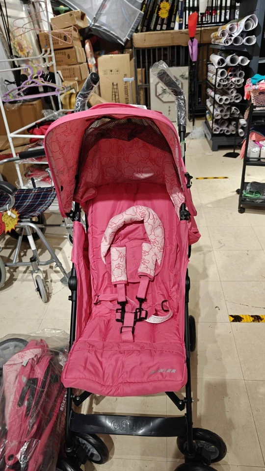 NEW IN BOX Lightweight Travel Baby Infant Compact Stroller Pink orange - Изображение 2 из 4