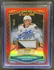 2024-25 Upper Deck Stature Connor Bedard 2023-24 Patch RC Red Auto #/25