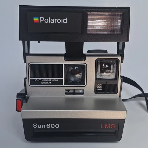 Vintage Original Polaroid Sun 600 LMS Instant Film Camera – Battery Tested 