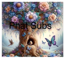 20oz Sublimation Tumbler Wrap Blooming Butterfly Tree Ready To Press Transfer