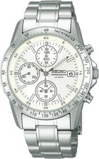 [NEW w/Box] SEIKO Selection SBTQ039 Chronograph Quartz white Dial Men's Watch